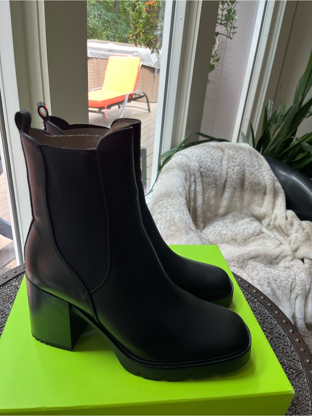 SAM EDELMAN ROLLINS BLACK LEATHER CHELSEA BOOTS 11 - Picture 7 of 12